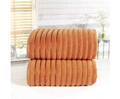 Rapport Handtuch-Set, gerippt, 100% Baumwolle, 2-teilig