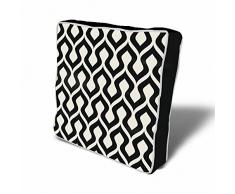 Sitter Dekokissen, Baumwolle, Mehrfarbig, 43 x 43 cm