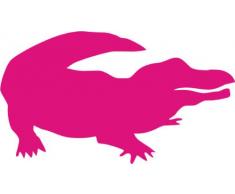 INDIGOS 4250380593296 Wandtattoo W052 Krokodil Afrika 80 x 45 cm, pink