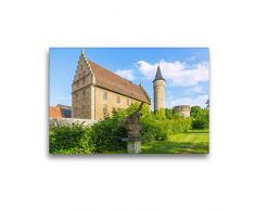 Premium Textil-Leinwand 45 x 30 cm Quer-Format Romantisches Ochsenfurt | Wandbild, HD-Bild auf Keilrahmen, Fertigbild auf hochwertigem Vlies, Leinwanddruck von Hanna Wagner