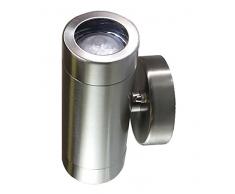 V-TAC 4793 LED Wandstrahler Stecksockel für Beleuchtung mit 2 Stüc GU10 Strahlern VT-722