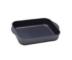 Swiss Diamond Bräter und Lasagneform / Auflaufform, aus Aluminiumguss, mit Antihaftbeschichtung, 32 x 25 cm, 4,5 Liter, Grau / Schwarz