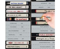 Unbekannt 101 Filmposter Scratch Off Eimer Liste, Geschenk für Filmliebhaber, Geschenk für Vater, Geschenk für Mutter, Top Filme Aller Zeiten