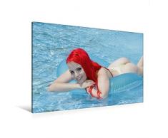 Calvendo Premium Textil-Leinwand 120 cm x 80 cm quer, Sommer auf Ibiza II | Wandbild, Bild auf Keilrahmen, Fertigbild auf echter Leinwand, Leinwanddruck Menschen Menschen