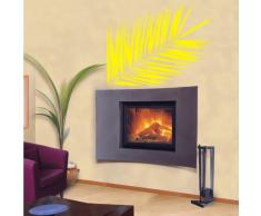 INDIGOS 4052166070256 Wandtattoo w431 Pflanze Blume Wandaufkleber 120 x 92 cm, gelb