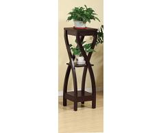 Major-Q Id8014853 Blumenständer, modernes Design, klein, 66 cm, Espresso-Finish