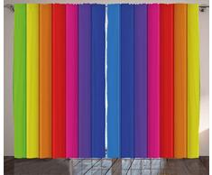 Natur Vorhänge von ambesonne, Mountain Range und See mit Mischung Pinienwald Cloud Sky Calm Landschaft, Wohnzimmer Schlafzimmer Fenster Drapes 2 Panel Set, blau oliv grün grau, Textil, Multi 6, 108W x 90L