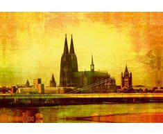 Calvendo Premium Textil-Leinwand 75 x 50 cm Quer-Format KÃ¶ln | Wandbild, HD-Bild auf Keilrahmen, Fertigbild auf hochwertigem Vlies, Leinwanddruck von Gabi SiebenhÃ¼hner Natur Natur