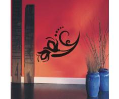 INDIGOS Wandtattoo, Vinyl, schwarz, 60 x 10 x 10 cm