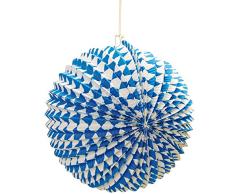 Decor Service Lampion, Papier, Bunt, 34 cm