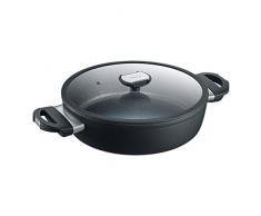 Berndes 21266 Balance Induction Enduro 24 cm Servierpfanne 28 cm, Aluminium, schwarz