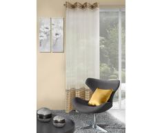Eurofirany, Ösenschal Evi, beige, 140x250 Vorhang, 100% Polyester, 0.02 x 140 x 250 cm