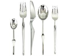Mepra 132228049 Ergonomica Besteck-Set, Edelstahl, spülmaschinenfest, 49 Teile