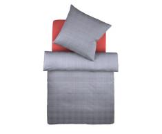 fleuresse G-182287-0002-0500 buntgewebte Wendebettwäsche boston 200 x 220 cm blau