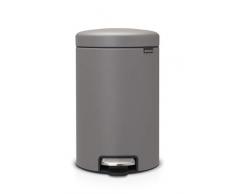 Brabantia Treteimer newIcon, Mineral Concrete Grey, 12 Liter