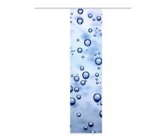 Home Fashion Schiebevorhang Dekostoff Digitaldruck Bubbles, Polyester, Blau, 245 x 60 cm