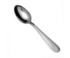 Fortessa Caviar 18/10 Edelstahl Besteck Set Dessert-/ovaler Suppenlöffel Dessert/Oval Soup Spoon silber