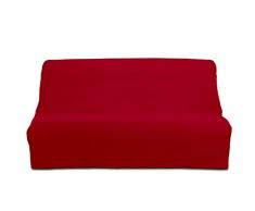 Soleil docre Bezug Bettcouch Baumwolle Panama rot