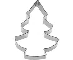 Westmark Ausstechformen Tannenbaum, 8 cm, Edelstahl, Silber, 8,1 x 5,7 x 2,2 cm