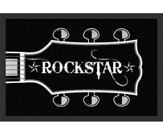 Rockbites Design 1012501810 Fußmatte, Polyamid, Schwarz, 40 x 60 cm, 1 Einheiten