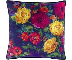 Artistic Weavers Dekokissen 22 x 22 Dunkelblau, Rosa, Gelb, Grün.
