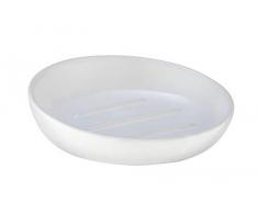 WENKO Seifenablage Badi - Seifenschale, Keramik, 11,5 x 3 x 11,5 cm, weiß