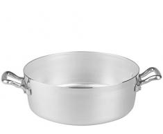 Pentole Agnelli Kasserolle niedrig mit Griffen 40 cm