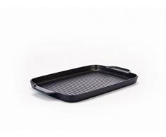 Alessi Mami 3.0SG123/38 Grillpfanne, Aluminium, silber, 38,40 x 23,60 x 2,70 cm, Einheiten, 1.0