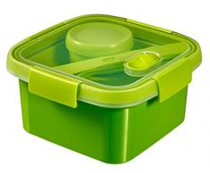 Curver 232572Â Smart Lunch Box quadratisch 1,1l mit Besteck Kunststoff GrÃ¼n 17Â x 17Â x 9Â cm