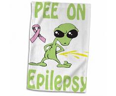 Handtuch / Sporthandtuch mit 3D-Rose, 15 x 22 cm