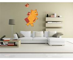 Indigos KAR-Wall-clm019-70 Wandtattoo fÃ¼rs Kinderzimmer clm019 - Lustige kleine Monster - Schweine mit VÃ¶geln - Wandaufkleber 70 x 114 cm