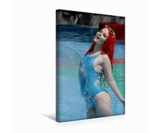 Premium Textil-Leinwand 30 x 45 cm Hoch-Format Ein Bild aus dem Kalender Wasser Sirenen - Badenixen | Wandbild, HD-Bild auf Keilrahmen, Fertigbild auf hochwertigem Vlies, Leinwanddruck von Andy Bull