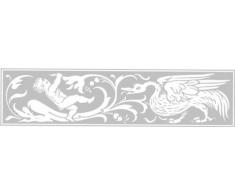 INDIGOS 4051095027263 Wandtattoo w259 Vogel Baby 96 x 57 cm, silber