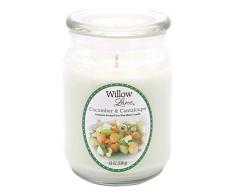 Candle-lite - Duftkerze im Glas, Cucumber & Cantaloupe 538g, Weiß, 10 x 10 x 14.5 cm