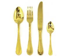 Mepra 1097CA22020 Besteckset Caccia ORO, 24 Pièces