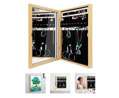 JEXICASE Spiegelschrank mit Holzmaserung für Schmuck, Wanddekoration, unsichtbare Aufbewahrungsbox, platzsparend, kreatives Geschenk, personalisierbar Impression Tree