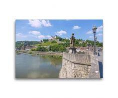 Premium Textil-Leinwand 75 x 50 cm Quer-Format Romantisches Würzburg | Wandbild, HD-Bild auf Keilrahmen, Fertigbild auf hochwertigem Vlies, Leinwanddruck von Hanna Wagner