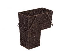 35,6 cm Weidenkorb Treppe Korb mit Griffen von Marken-Innovations (braun)