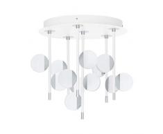 EGLO OLINDRA Deckenleuchte, Stahl, 26,4 W, weiss, chrom