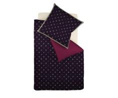 fleuresse Trend Satinbettwäsche mit Reißverschluss brombeere 135/200 + 80/80 cm