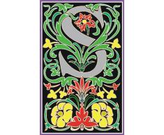 Indigos 4051719711622 Wandtattoo MF087 S Buchstabe wundervolles Ornament Pflanze Blume Tribal 40 x 24 cm