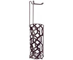 Inspired Living Toilettenpapierhalter, freistehend Shower Caddy Onyx Swan schwarz
