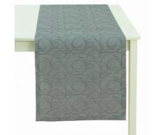 APELT 4525_48x135_88 Tischläufer Uni Pique, grau