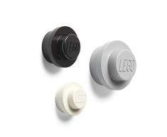 LEGO Wandaufhänger Set (weiß, schwarz, grau), Mix, One Size, Einheitsgröße