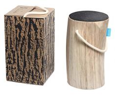 TREE 4 TAIL Baum 4 Schwanz Holz Log Hocker, Eiche, Natur