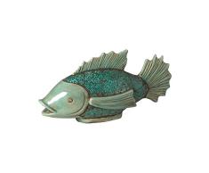 Emissary Haus und Garten Koi W/Glas, blau, 22,9 cm H