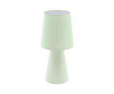 EGLO CARPARA Tischleuchte Höhe 47 cm, Textil, 12 W, Pastell hellgrün