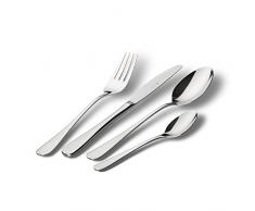 Paul Wirths RHODOS 82 Besteck-Set für 6 Personen, 18/10 Edelstahl rostfrei, poliert & spülmaschinenfest, Tafelbesteck, Essbesteck mit Aufbewahrungs-Box, Silber, 30-teilig, Einheiten