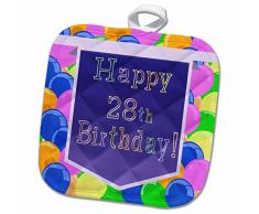 3dRose Topflappen, weiß, 20,3 x 20,3 cm