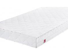 Abeil AB100 Matratze, mittlerer Härtegrad, mit abnehmbarem Bezug, weiß, Polyester, weiß, 140 x 190 cm